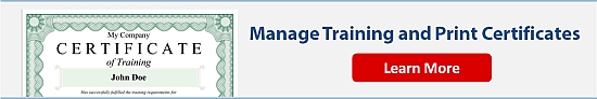 Manage training and print certificates with TrainingWise